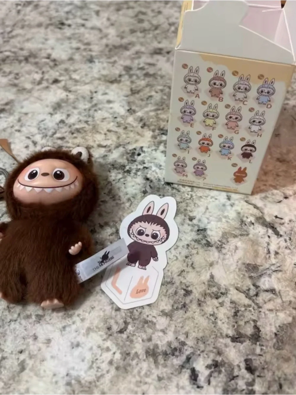Plush Brown Furry Small Pet Toy with Friendly Face